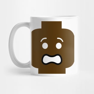 Scared Minifig Face Mug